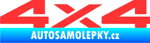 Samolepka 4x4 varianta 002 světle červená