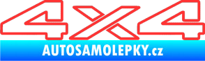 Samolepka 4x4 varianta 003 světle červená