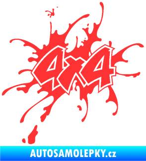 Samolepka 4x4 varianta 020 světle červená