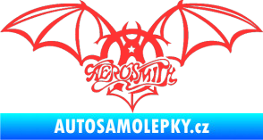 Samolepka Aerosmith 001 světle červená