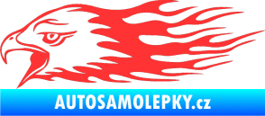 Samolepka Animal flames 023 levá orel světle červená