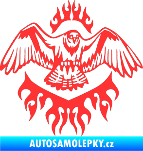 Samolepka Animal flames 068 pravá orel světle červená