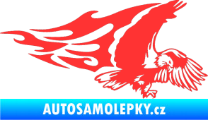Samolepka Animal flames 081 pravá orel světle červená