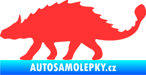 Samolepka Ankylosaurus 001 levá světle červená