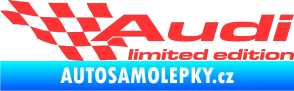 Samolepka Audi limited edition levá světle červená