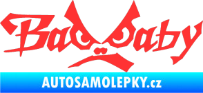 Samolepka Bad Baby světle červená