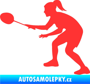 Samolepka Badminton 003 levá světle červená
