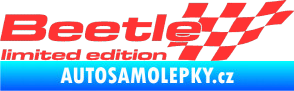 Samolepka Beetle limited edition pravá světle červená