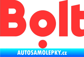 Samolepka Bolt - taxi světle červená