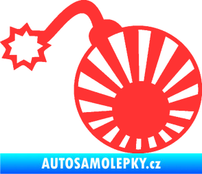 Samolepka Bomba 006 JDM levá světle červená