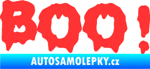 Samolepka Boo! světle červená