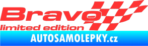 Samolepka Bravo limited edition pravá světle červená