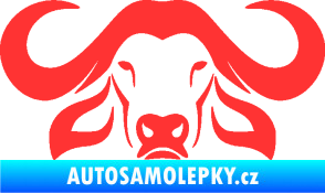 Samolepka Býk 015 světle červená