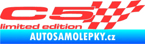 Samolepka C5 limited edition pravá světle červená