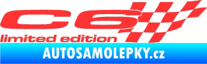 Samolepka C6 limited edition pravá světle červená