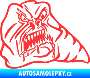 Samolepka Červ pravá světle červená