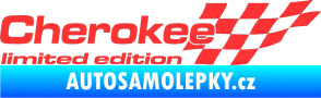 Samolepka Cherokee limited edition pravá světle červená