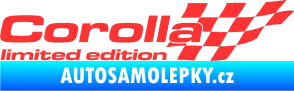 Samolepka Corolla limited edition pravá světle červená
