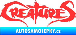 Samolepka Creatures světle červená