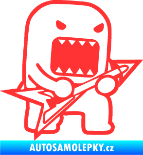 Samolepka Domo 002 pravá rocker světle červená