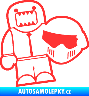 Samolepka Domo 015 levá  Stig světle červená