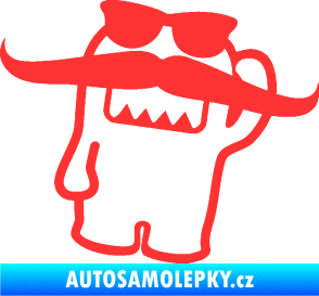 Samolepka Domo 016 pravá s knírem světle červená