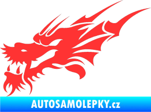 Samolepka Dragon 001 levá světle červená