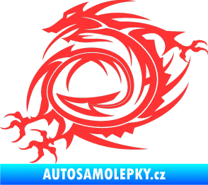 Samolepka Dragon 002 levá světle červená