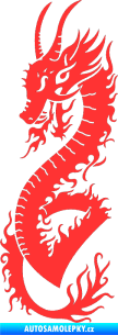 Samolepka Dragon 003 levá světle červená
