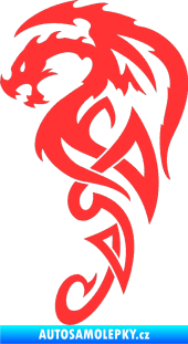 Samolepka Dragon 018 levá světle červená