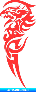 Samolepka Dragon 025 levá světle červená