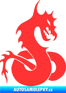 Samolepka Dragon 031 pravá světle červená