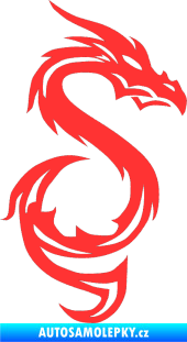 Samolepka Dragon 033 pravá světle červená