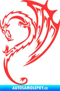 Samolepka Dragon 043 levá světle červená