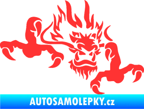 Samolepka Dragon 049 pravá světle červená