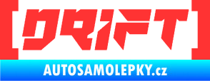 Samolepka Drift 006 nápis světle červená