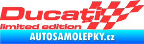 Samolepka Ducati limited edition pravá světle červená