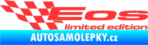 Samolepka Eos limited edition levá světle červená