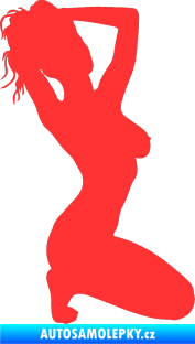 Samolepka Erotická žena 012 pravá světle červená