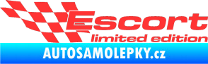Samolepka Escort limited edition levá světle červená