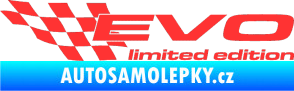 Samolepka Evo limited edition levá světle červená