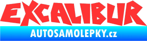 Samolepka Excalibur světle červená