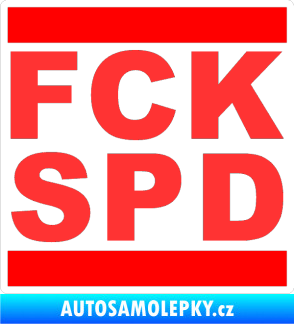 Samolepka FCK SPD světle červená