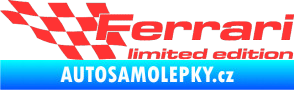 Samolepka Ferrari limited edition levá světle červená