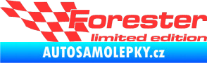 Samolepka Forester limited edition levá světle červená