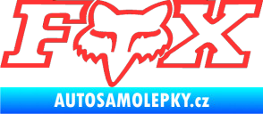 Samolepka Fox 001 světle červená