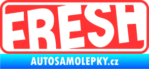 Samolepka Fresh 002  světle červená