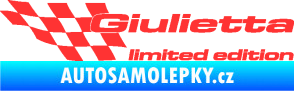 Samolepka Giulietta limited edition levá světle červená