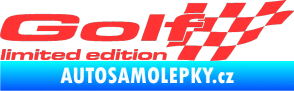 Samolepka Golf limited edition pravá světle červená