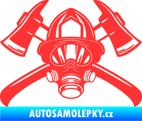 Samolepka Hasič 014 světle červená